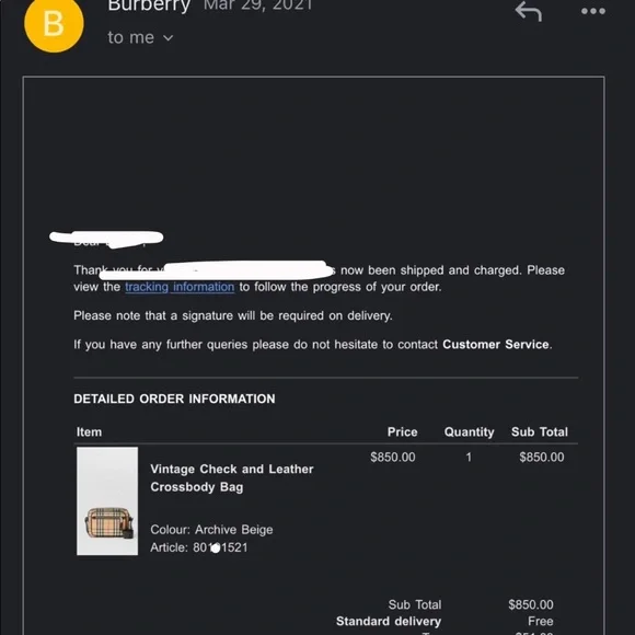 Burberry cross body - Picture 7 of 7